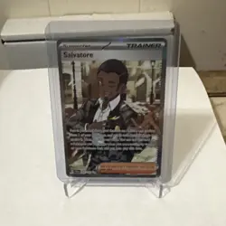 Pokemon TCG Salvatore 202/162 SV05 Temporal Forces Holo Eng Ultra Rare Trainer - Image 1