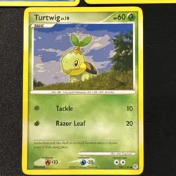 Pokemon TCG Turtwig Chimchar Piplup Diamond Pearl & Base LP-MP - Image 2