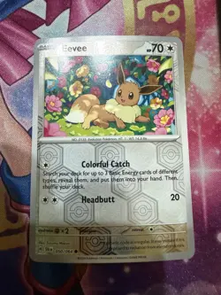 Eevee 50/64 Shrouded Fable Reverse Holo Pokemon Card 2024 LP - Image 1