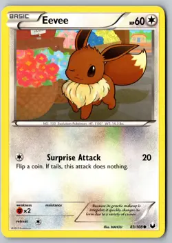 Pokemon: Eevee (83) Common Dark Explorers 83/108 LP+ - Image 1