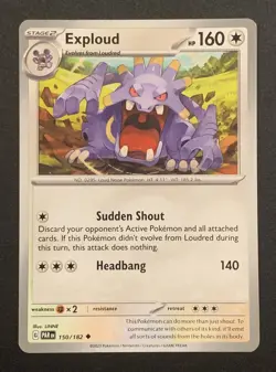 Exploud - 150/182 - Uncommon - Paradox Rift - Pokemon TCG - Image 1