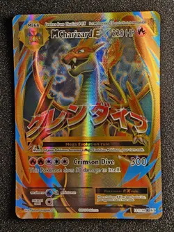 MP-HP POKEMON M CHARIZARD EX XY Evolutions Full Art 101/108 - Image 1