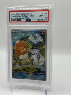 2024 POKEMON SSP EN-SURGING SPARKS ILLUSTRATION RARE CASTFORM SUNNY FORM PSA 10 - Image 3