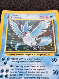 VLP-NM POKEMON ARTICUNO Fossil Holo Rare WOTC 2/62 - Image 2