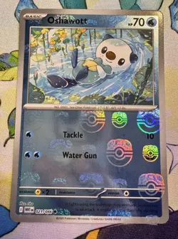 Oshawott 021/086 Master Ball Reverse Holo Common - Pokemon TCG White Flare NM - Image 1