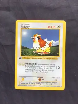 Pokemon Cards: Base Set 1st Edition Common: Pidgey 57/102 - Image 1