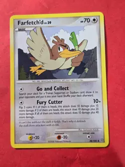 2008 Pokemon Diamond and Pearl Stormfront #38 Farfetch'd, UC, NF/H, cd6 - Image 1