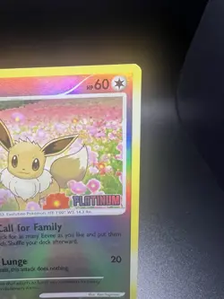 Pokemon TCG Eevee 62/100 Reverse Holo Platinum Stamp BK Promo LP - Image 3