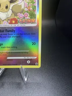 Pokemon TCG Eevee 62/100 Reverse Holo Platinum Stamp BK Promo LP - Image 5