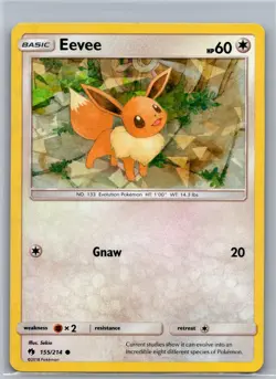 Eevee 155/214 Common Lost Thunder Pokemon Reverse Holo LP - Image 1