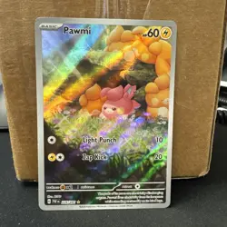Pawmi - 226/091 Paldean Fates Illustration Rare Pokemon near mint ships fast - Image 1