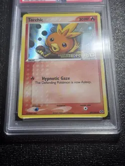 2005 Pokemon EX Emerald Torchic 69/106 Reverse Holo PSA 7 - *LOW POP 30* - Image 3