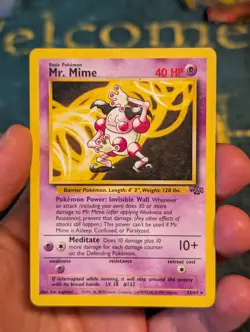 Pokemon TCG Mr. Mime Jungle Set 22/64 LP - Image 2