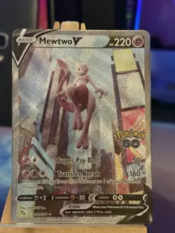 Mewtwo V (Alternate Full Art) 072/078 Pokemon GO Holo - Image 1