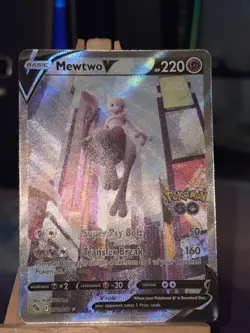 Mewtwo V (Alternate Full Art) 072/078 Pokemon GO Holo - Image 2