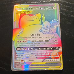 Pokemon Eevee & Snorlax GX 191/181 Team Up Secret Rare Full Art Holo Eng - Image 1