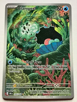 Clamperl 195/182 Sv10 Destined Rivals Illustration Rare Near Mint - Image 1