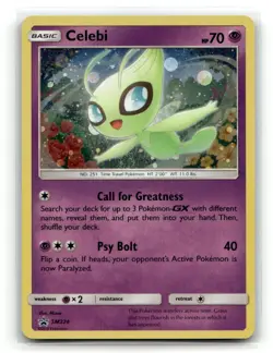 Celebi - SM224 Holo Promo Sun & Moon Promo Pokemon NM - Image 1