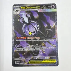 Mega Chandelure EX 115/084 Pitch Black SIR Pre Release Mint In Hand - Image 1