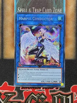 Yugioh Harpie Conductor BLHR-EN047 Secret Rare 1st Ed LP - Image 1