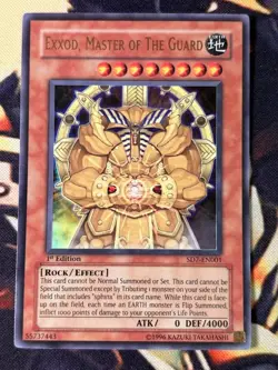 Yugioh: Exxod, Master of the Guard - SD7-EN001 - Ultra Rare - 1st Edition - LP - Image 1