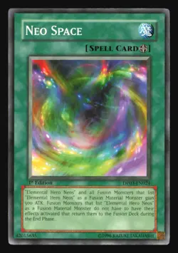 Neo Space DP03-EN024 Common / Short Print Yu-Gi-Oh 1st Edition Lightly Played - Image 1