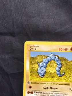 Pokemon Cards: Base Set 1st Edition Common: Onix 56/102 - Image 2