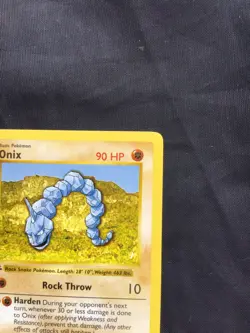 Pokemon Cards: Base Set 1st Edition Common: Onix 56/102 - Image 3