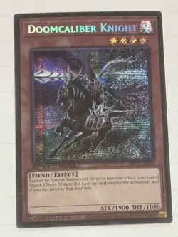 Yugioh! Doomcaliber Knight - SBC2-ENE04 - Prismatic Secret Rare - 1st Edition Ne - Image 1