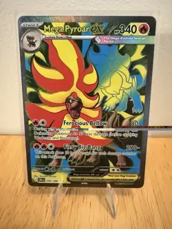 Pokemon Mega Pyroar Ex 99/86 Full Art Chaos Rising NM - Image 1