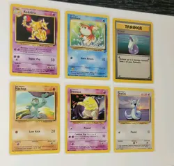 Pokemon TCG WOTC 1999 Base Set/Base Set 2 Lot 6 Kadabra Dratini Machop - Image 2