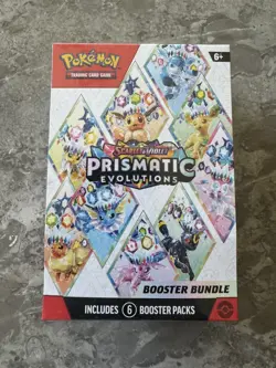 Pokemon TCG Scarlet & Violet Prismatic Evolutions Booster Bundle 6 Packs IN HAND - Image 1