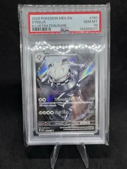 Pokemon Steelix 150/132 - Mega Evolutions Illustration Rare - PSA 10 GEM MINT - Image 1