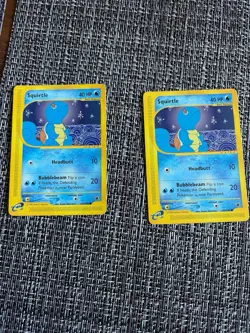 Pokemon TCG Squirtle 132/165 Expedition Base Set 2002 Free LP of same card added - Image 1