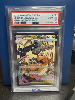 2026 Pokemon Ascended Heroes Mega Dragonite EX Mega Attack Rare PSA 10 - Image 1