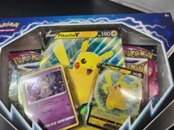 New Sealed Pokemon TCG: Pikachu V Box Brilliant Stars & Fusion Strike Packs - Image 4