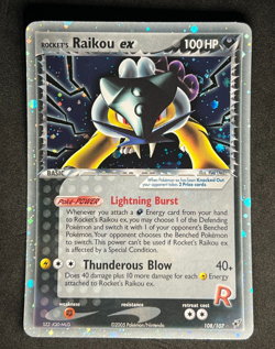 Rocket's Raikou ex 108/107 Pokemon Ex Deoxys -Holo -Secret Rare-NP/NM++ - Image 1