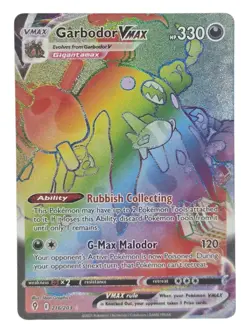 Garbodor VMAX 216/203 Evolving Skies Rainbow Secret Rare Pokemon NM - Image 1