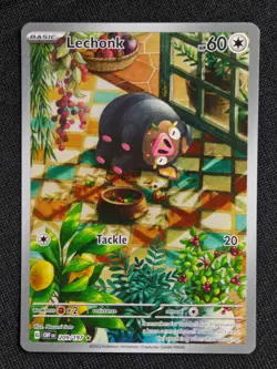 Lechonk 209/197 Illustration Rare Obsidian Flames Pokemon - Image 1