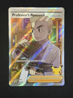 Pokemon TCG Professor's Research (Full Art) Celebrations 024/025 Ultra Rare - Image 1