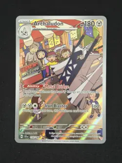 Pokemon TCG Archaludon - Stellar Crown Illustration Rare Full Art Holo 155/142 - Image 1