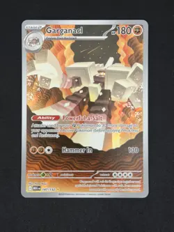 Pokemon TCG Garganacl 147/132 Me01 Illustration Rare Full Art Holo - Image 1