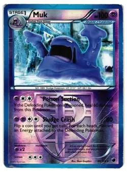 Pokemon TCG Muk Team Plasma 46/116 Plasma Freeze Reverse Holo DMG - Image 1