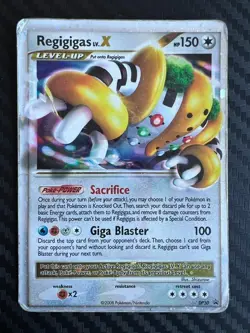 Pokemon TCG Regigigas LV.X DP30 Diamond & Pearl Promo DMG - Image 1