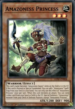 Amazoness Princess - Super Rare 1st Edition LEDU-EN008 - LP - YuGiOh - Image 1