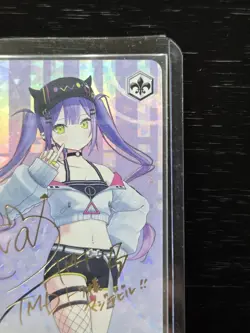 Weiss Schwarz Hololive Tokoyami Towa HOL/W91-056SP SP Signed Card Japan NM - Image 3