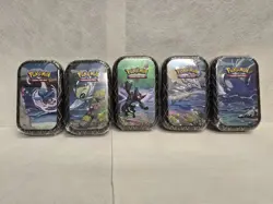 Pokemon TCG: Shining Fates Mini Tin Art set, pack of 5 mini tins, Sealed - Image 1
