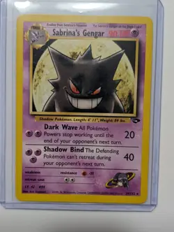 LP -Gym Challenge Sabrina's Gengar 29/132 Rare Non Holo WOTC Vintage Pokemon TCG - Image 1