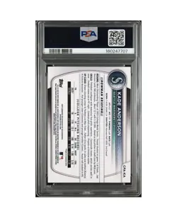 2025 BOWMAN 1st Auto PROSPECT AUTOGRAPHS CHR AQUA LAVA KADE ANDERSON PSA 9 - Image 2