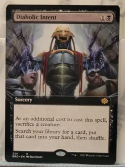 Mtg DIABOLIC INTENT BORDERLESS NM BRO 324 -Argo- - Image 1